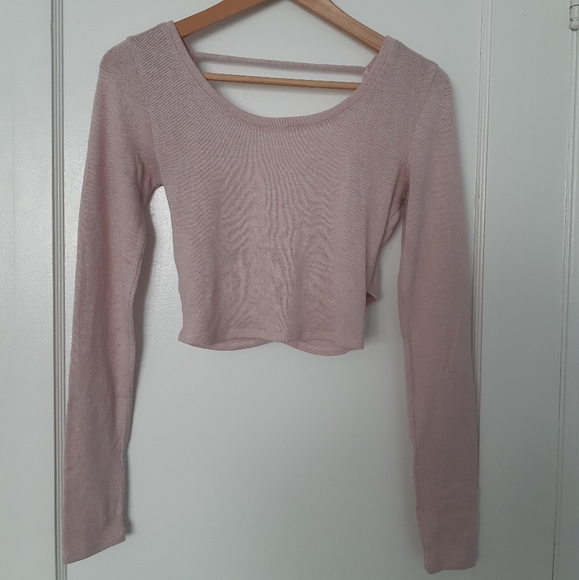 Pink Longsleeve Croptop - Picture 4 of 6